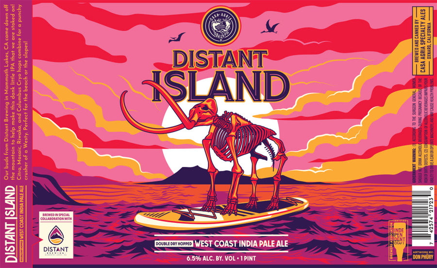Distant Island DDH West Coast IPA: 4-Pack