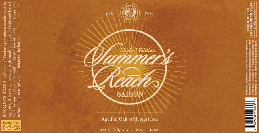 2023 Summer's Reach Saison - 500 ml