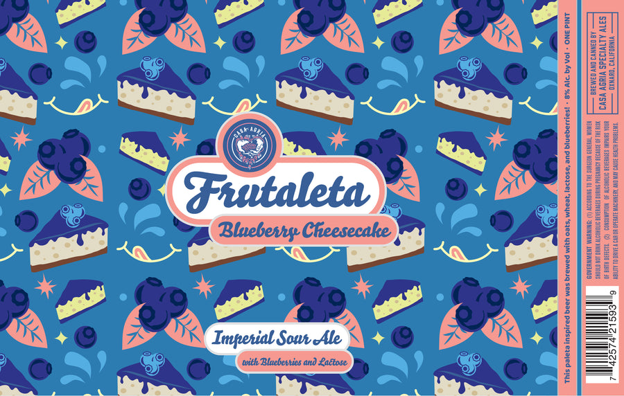 Blueberry Cheesecake Frutaleta Sour Ale : 4-Pack