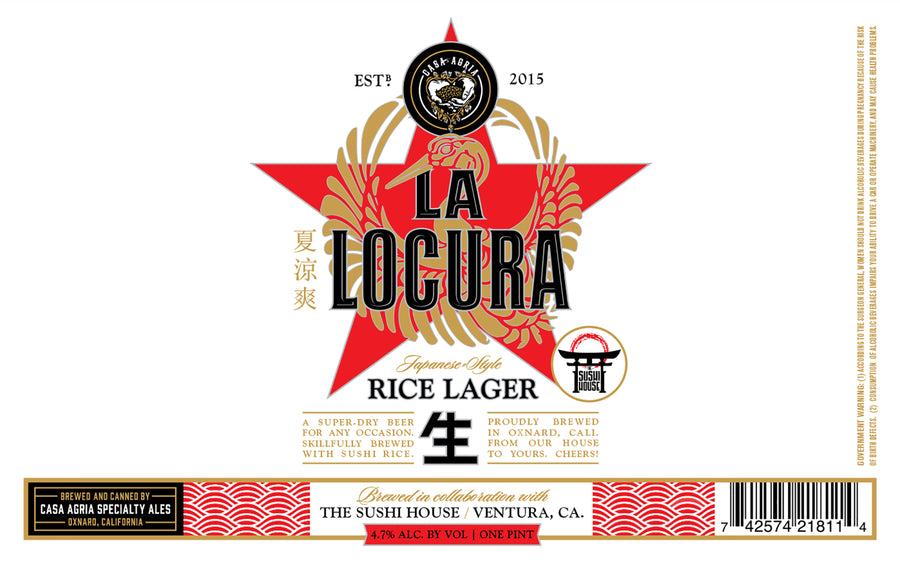 La Locura Rice Lager: 4-Pack
